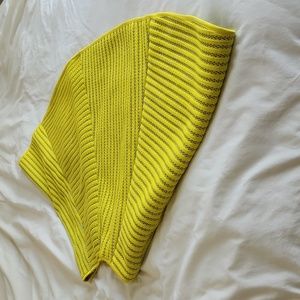 H&M bright yellow eyelet aline skirt